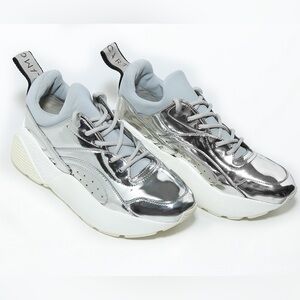 Stella McCartney Women's Metallic Eclypse Sneakers Size 6.5